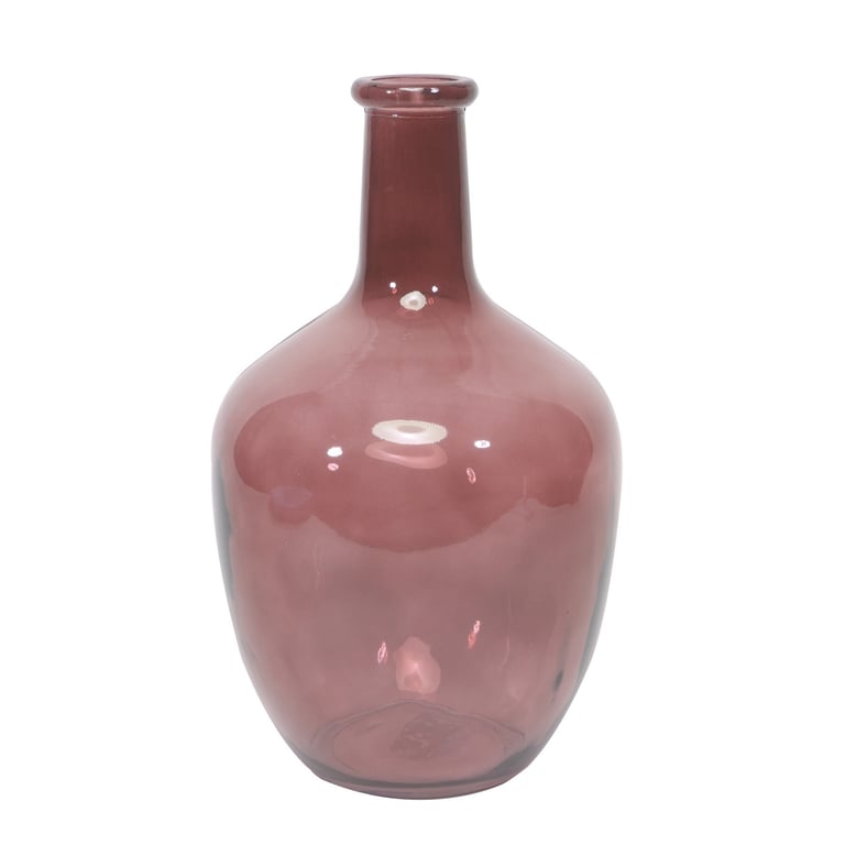 Dusky Pink Toledo Bottle - Elegant Home Decor Vase for Flowers and Centerpieces