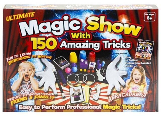 Magic Set - 150 Tricks with Comprehensive Instructions for Home and Beginner Card Magic Enthusiasts