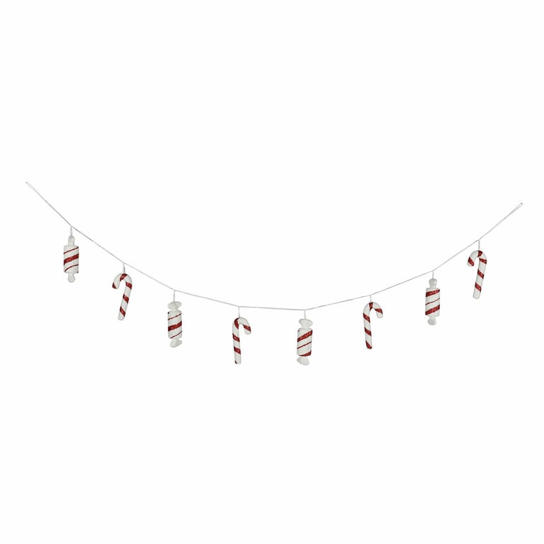 Candyland Sweet and Candy Can Garland - Festive Holiday Home Decor with Candy Theme Garland