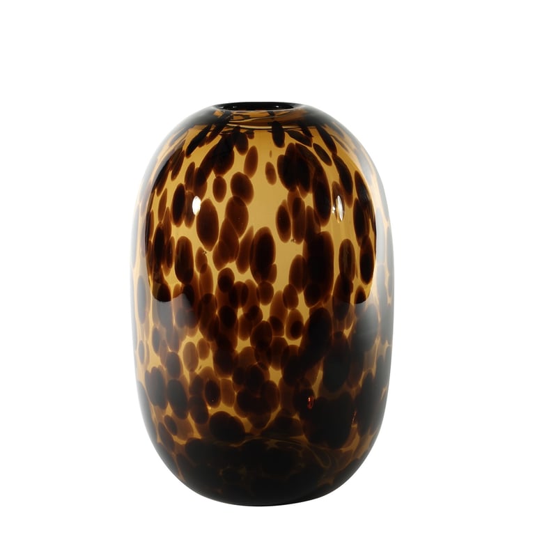 Arabella Mottled Brown Tall Vase - Elegant Home Decor and Garden Decoration