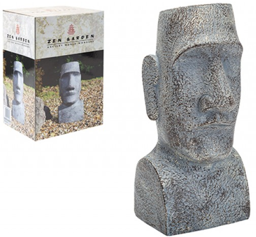 Polynesian Easter Island Head Sculpture - Unique Island Culture Home Decor Statue