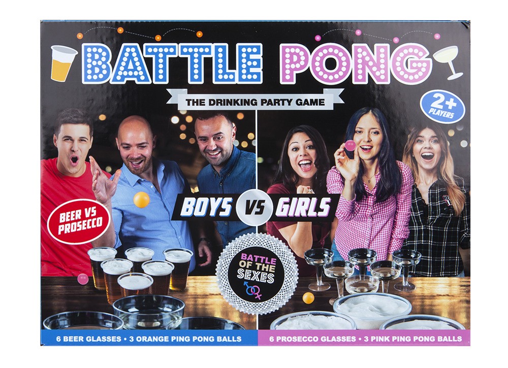 18 Piece Battle Pong Game Set - Fun Indoor Games for Adults Home Party Entertainment