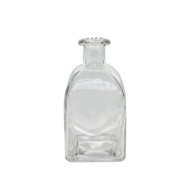 Avondale Clear Glass Bottle - 12.5cm Cosmetic Container for Home Decor and Beauty Use