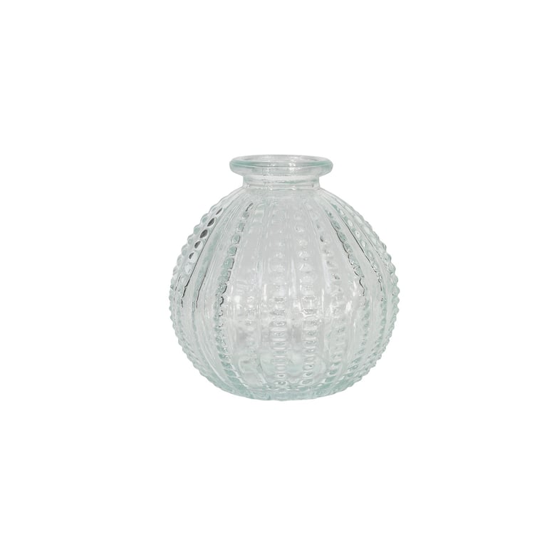 Helena Beaded Glass Vase - Elegant Home Decor with Indoor Plant Holder Capability