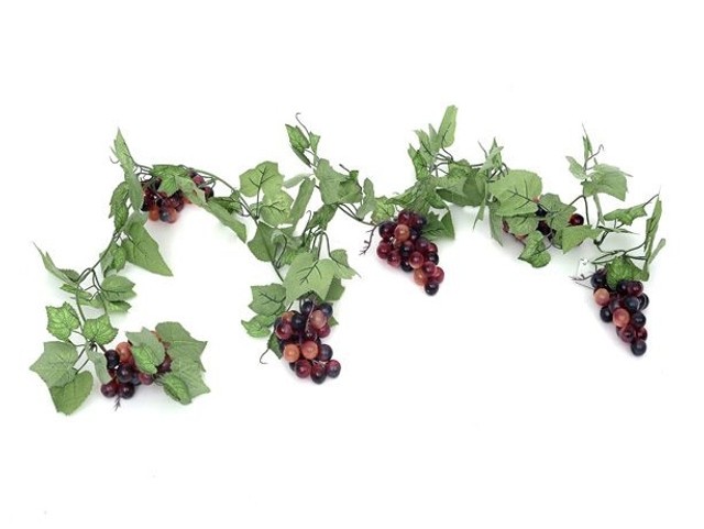 Artificial Red Grape Garland - Perfect Home Decor for Christmas and Holiday Parties