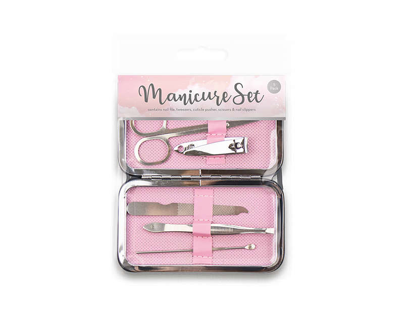 5-Piece Beauty Tools Kit - Manicure Set with Nail Trimmer and File Set