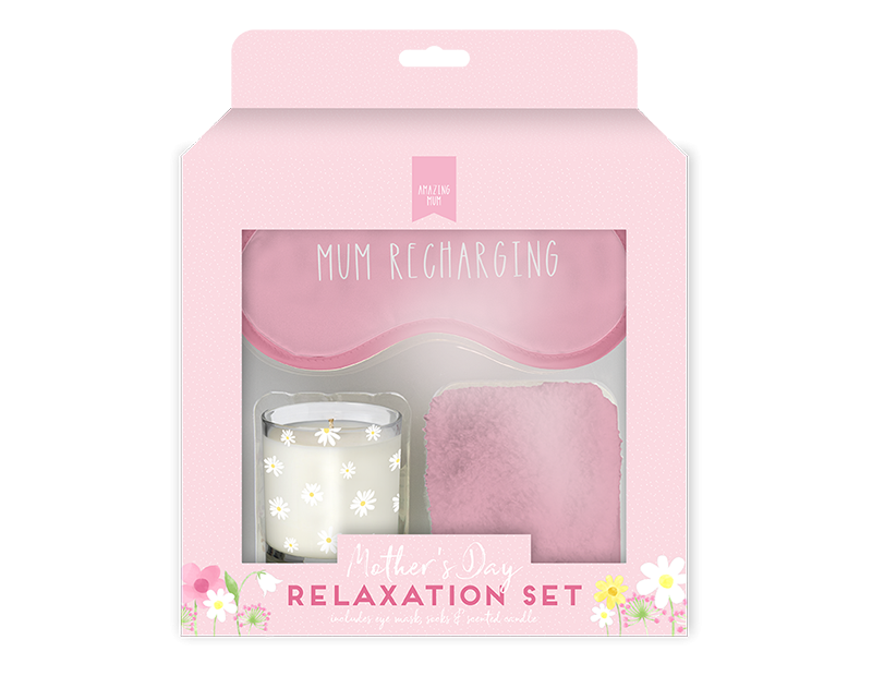 Mothers Day Relaxation Set - Home Spa Kit for Self-Care and Stress Relief