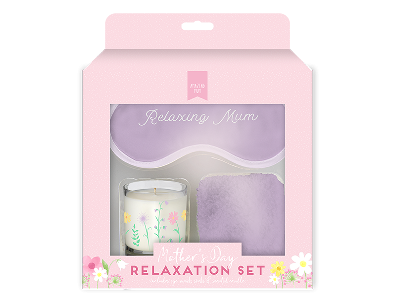 Mothers Day Relaxation Set - Home Spa Kit for Self-Care and Stress Relief