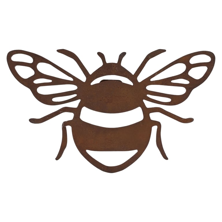 Nature Silhouette Bumble Bee Wall Art - Eco-Friendly Home Decor with Honeycomb Design
