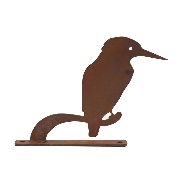 Nature Silhouette Kingfisher on Branch Wall Decoration Art