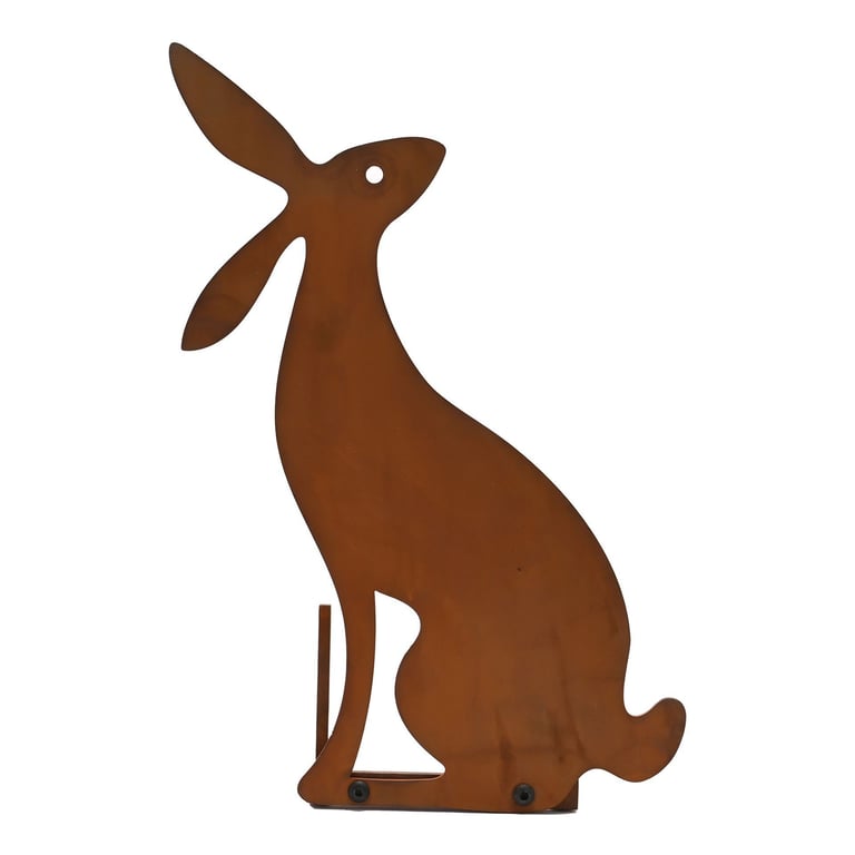 Nature Silhouette Morning Hare Floral Print Home Decor Pillow