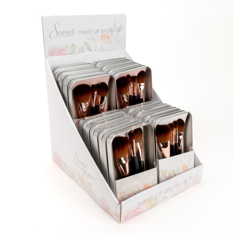 Assorted Makeup Brush Sets - 4 Designs, Beauty Tools, Cosmetic Brushes
