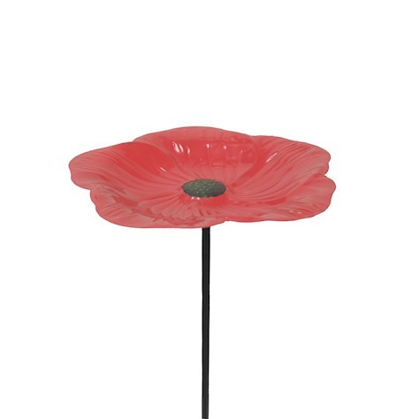 Poppy 1m Garden Bird Feeder Dish - Durable Outdoor Birdseed Holder