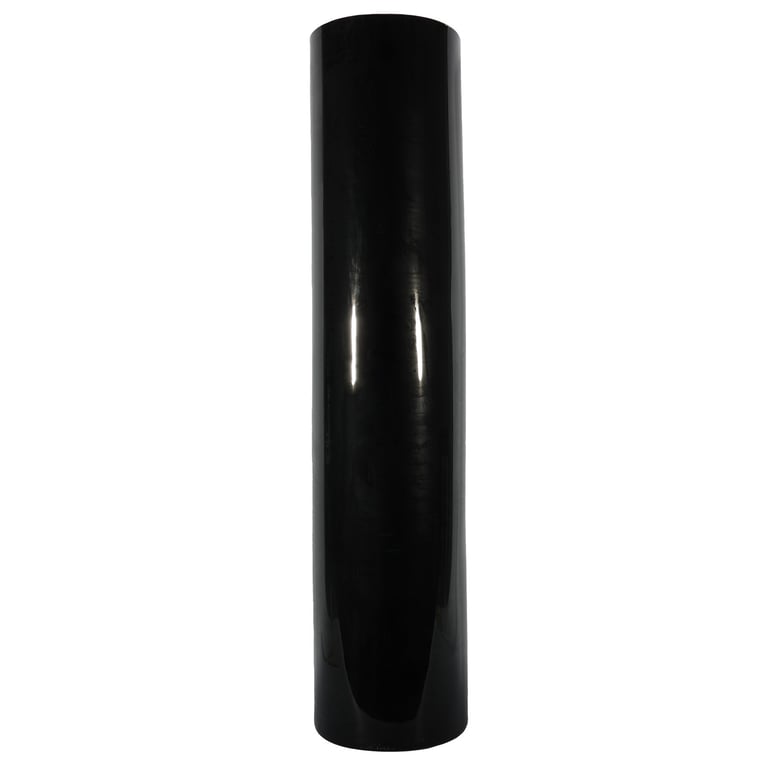 Black Gloss Cylinder Vase - Large Home Decor Indoor Plant Vase