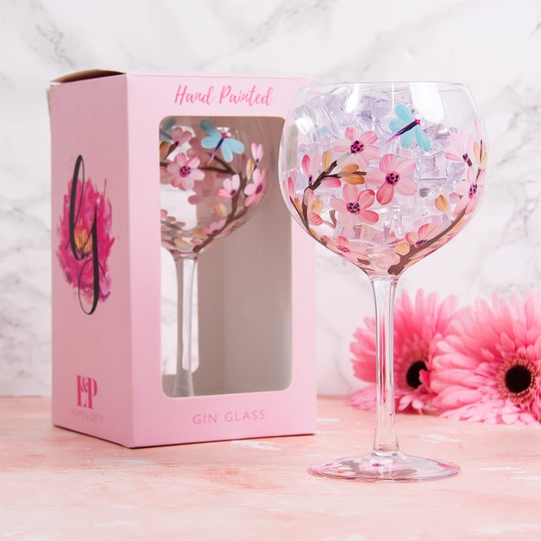 Blossom & Dragonfly Vintage Gin Glass Cocktail Home Barware