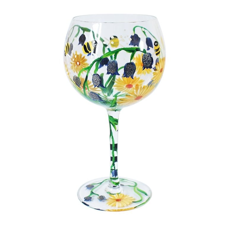 Bluebells Gin Glass - Premium Cocktail Glasses Set for Home Bar Decor