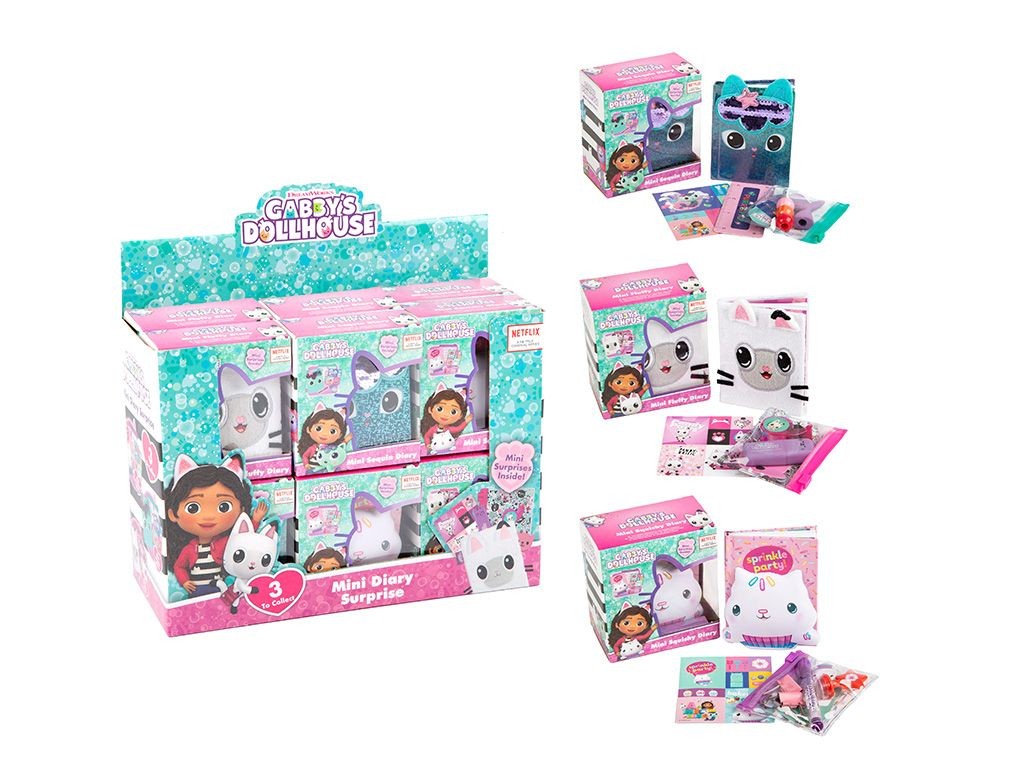 Gabbys Dollhouse Mini Diary - Assorted Home Decor Children s Diary