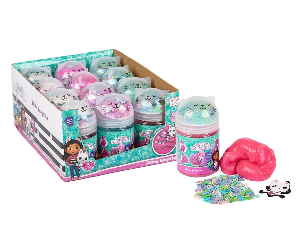Gabbys Dollhouse Surprise Slime Collectible Toy Kit for Kids Home Playset Craft Kit