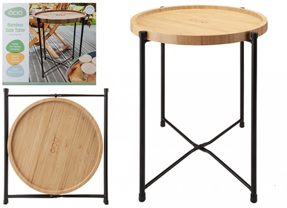 Ocio Tavera Bamboo Side Table - Handcrafted Outdoor Coffee Furniture