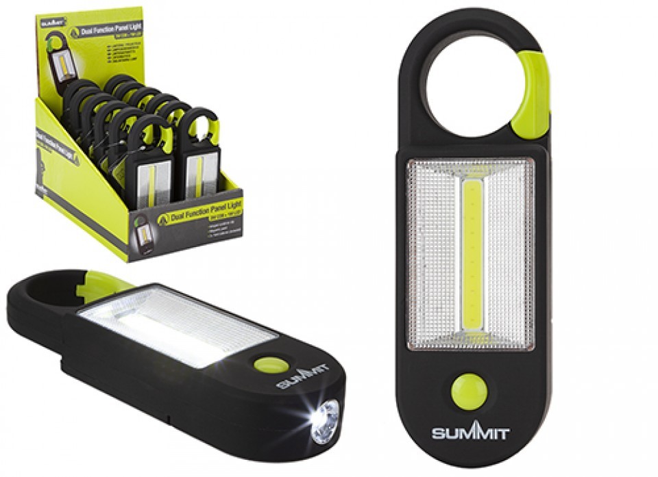 Summit 1W Cob LED Integral Carabiner - Compact Outdoor Emergency Light and Automotive Keylight
