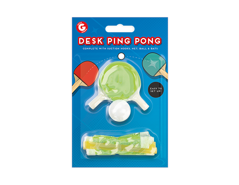 Compact Desk Ping Pong Table for Home Gym Equipment - Portable Backyard Entertainment