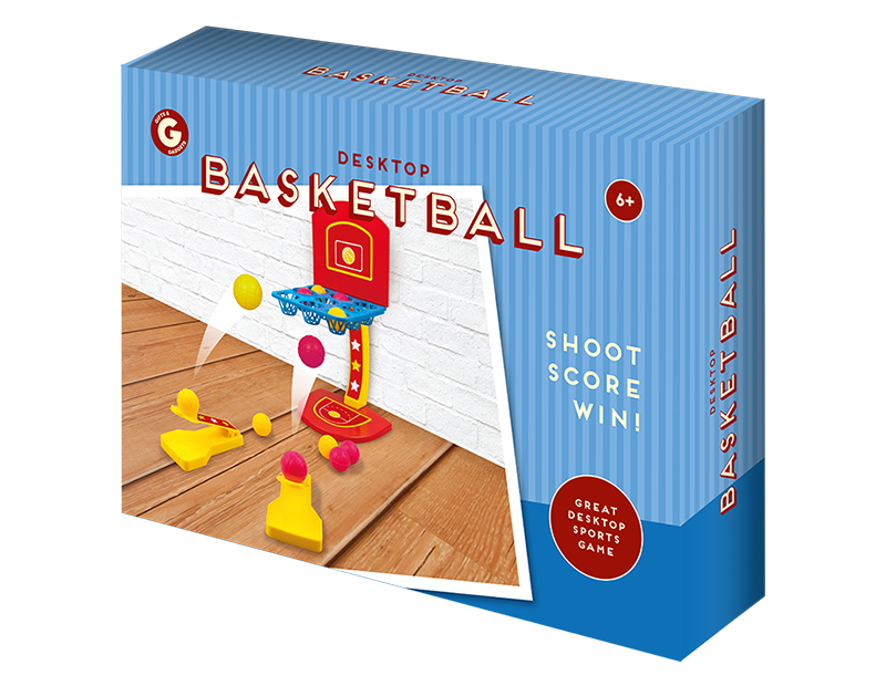 Desk Basketball - Compact Home Gym Equipment and Mini Basketball Hoop Set for Office Workouts