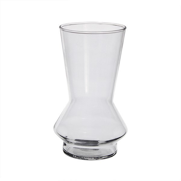 Clear Glass Vase by Zara - Home Decor Tie-Dye Design, 19.5cm Glassware