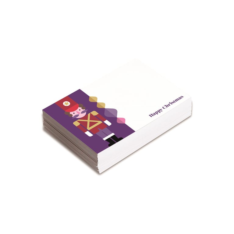 Christmas Nutcracker Florist Card Pack of 25 - Holiday Home Decor Gift Cards