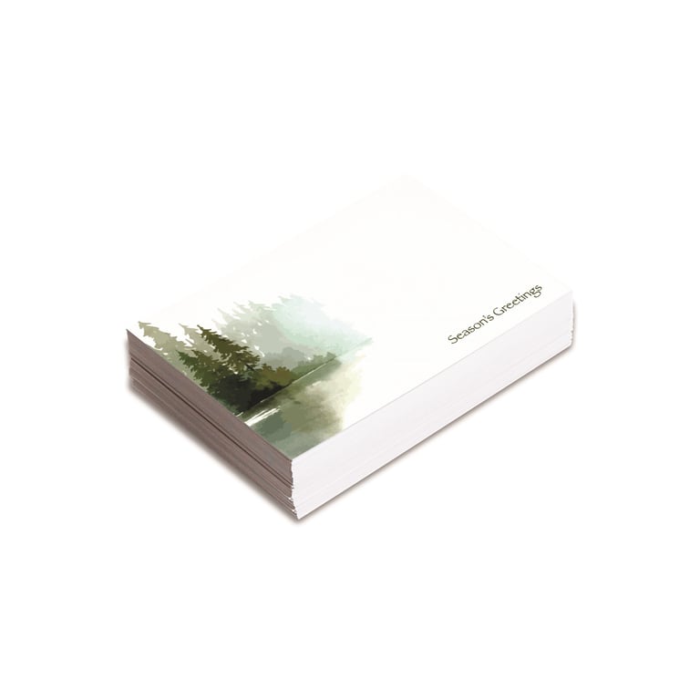Christmas Trees Florist Cards - Eco-Friendly Pack of 25 Home Decor Holiday Cards