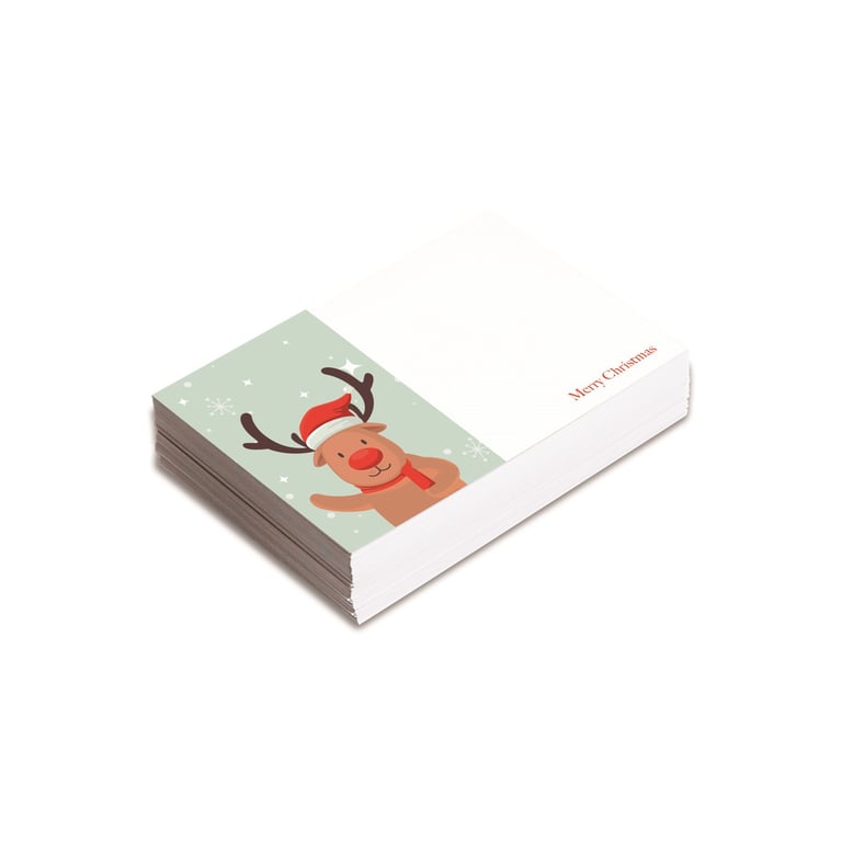 Reindeer Florist Business Cards - Pack of 25 Holiday Greeting Cards
