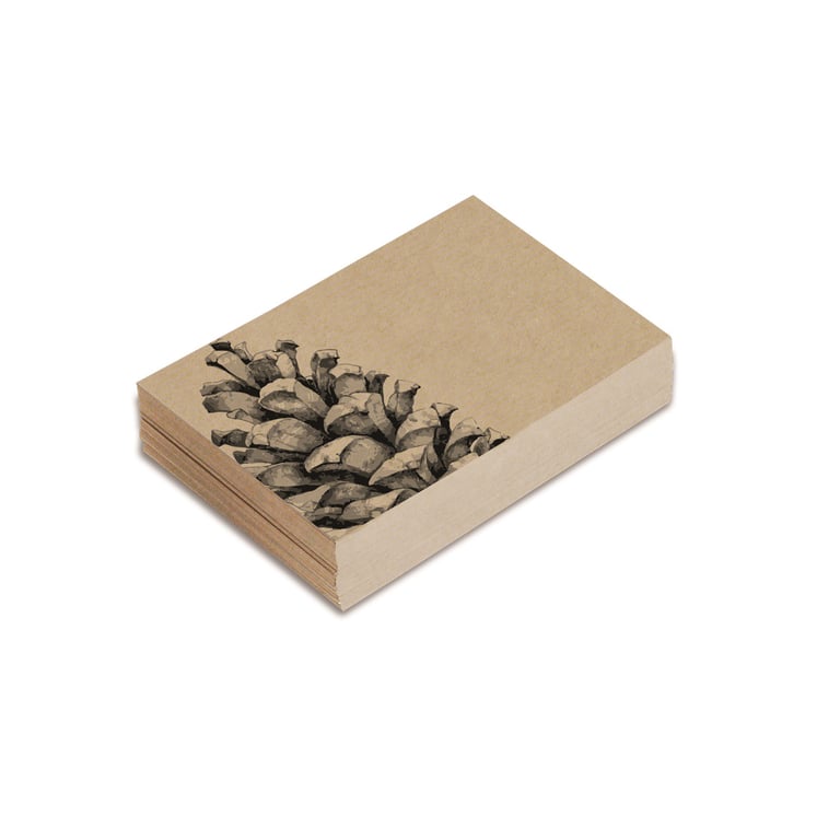 Pine Cone Florist Card Pack of 25 - Elegant Home & Garden Decor and Wedding Invitations
