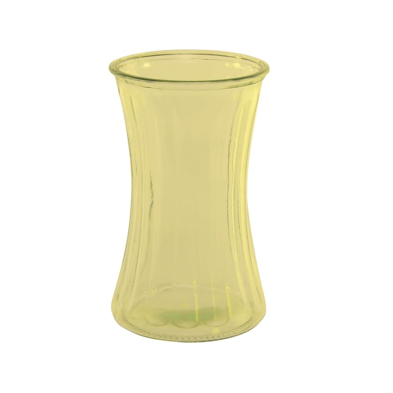 Yellow Floraline Hand Tie Glass Vase - Beautiful Home Decor Garden Decoration Gift