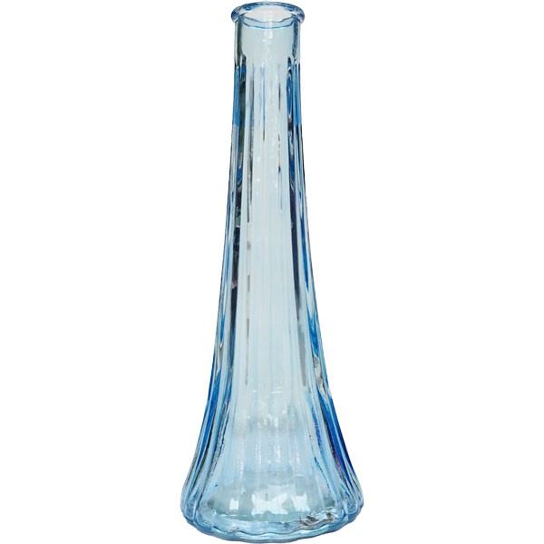 Blue Ashley Bud Vase 21cm - Elegant Home Decor Floral Decoration Garden Ornament