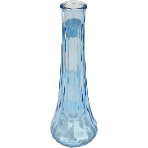 Blue Ashley Bud Vase 21cm - Elegant Home Decor Floral Decoration Garden Ornament
