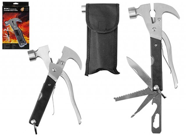 Man Cave 18 In 1 Multi Tool - Home Repair and Camping Essential Kit