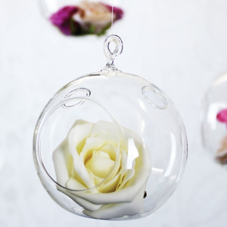 10cm Hanging Bubble Tealight - Elegant Wall Decoration for Indoor & Outdoor Use