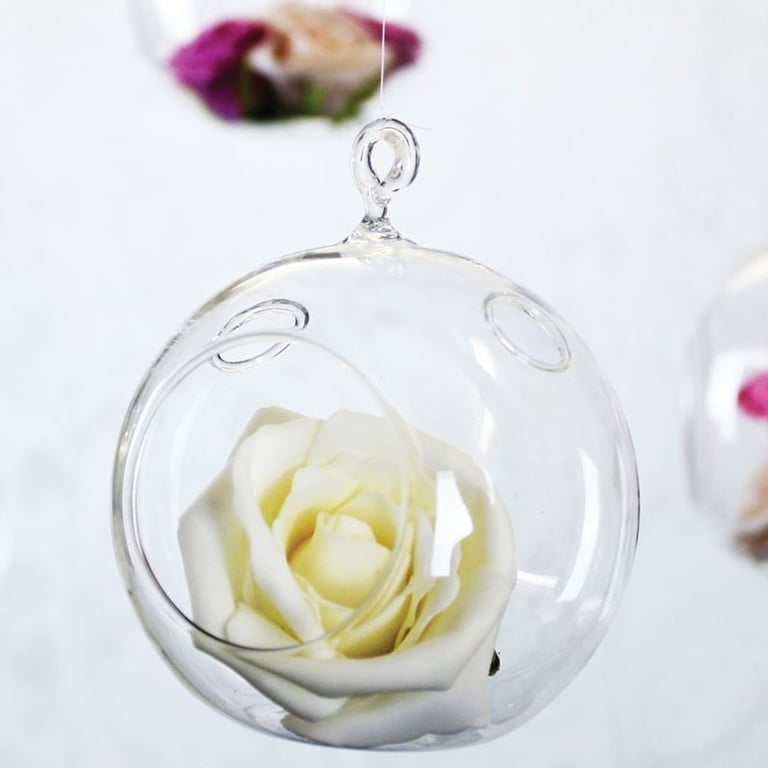 10cm Hanging Bubble Tealight - Elegant Wall Decoration for Indoor & Outdoor Use