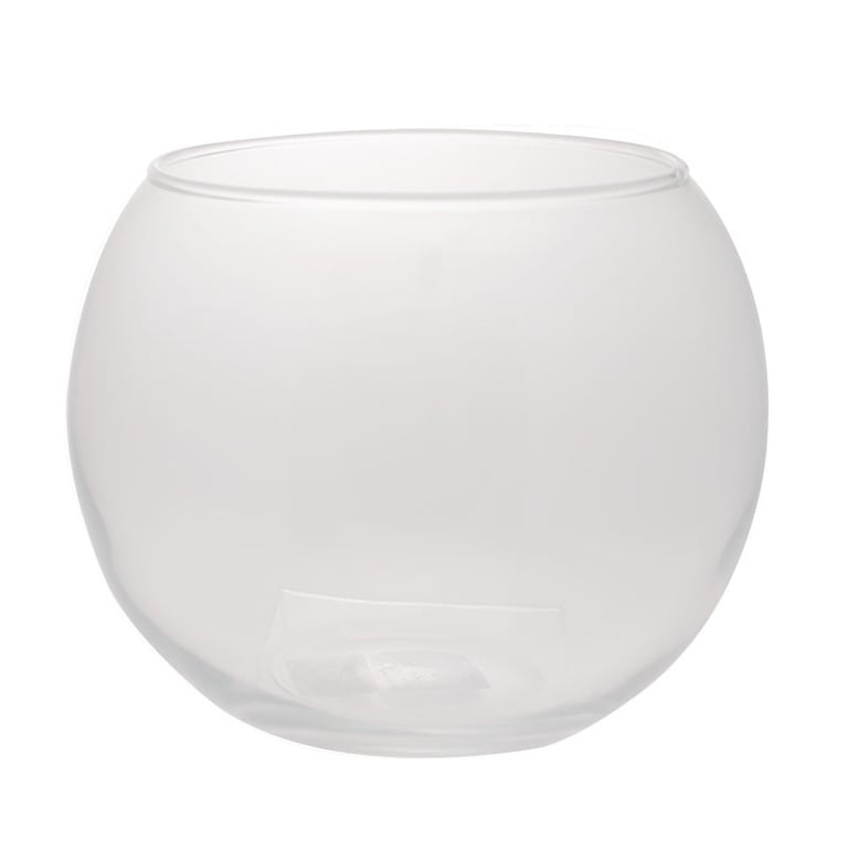8 Inch Glass Fish Bowl Home Decor Vase