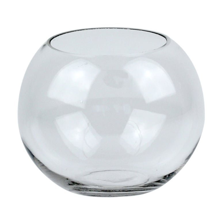 6 Inch Fish Bowl Vase - Elegant Home Decor Aquarium Decoration