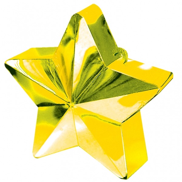 Gold Star Balloon Weight - Heavy-Duty Decorative Anchor for Party Supplies and Home Decor