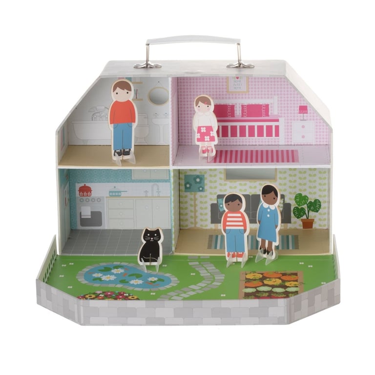 Doll House with Figurines - Whimsical Home Play for Kids Toy Entertainment