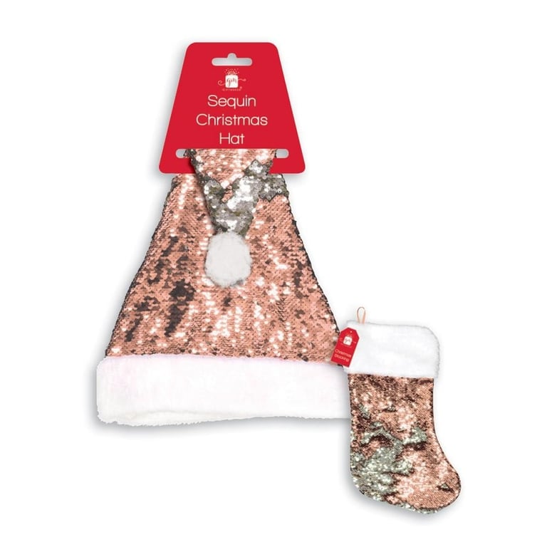 Sequin Reversible Hat - Formal Event Party Glitter Headpiece