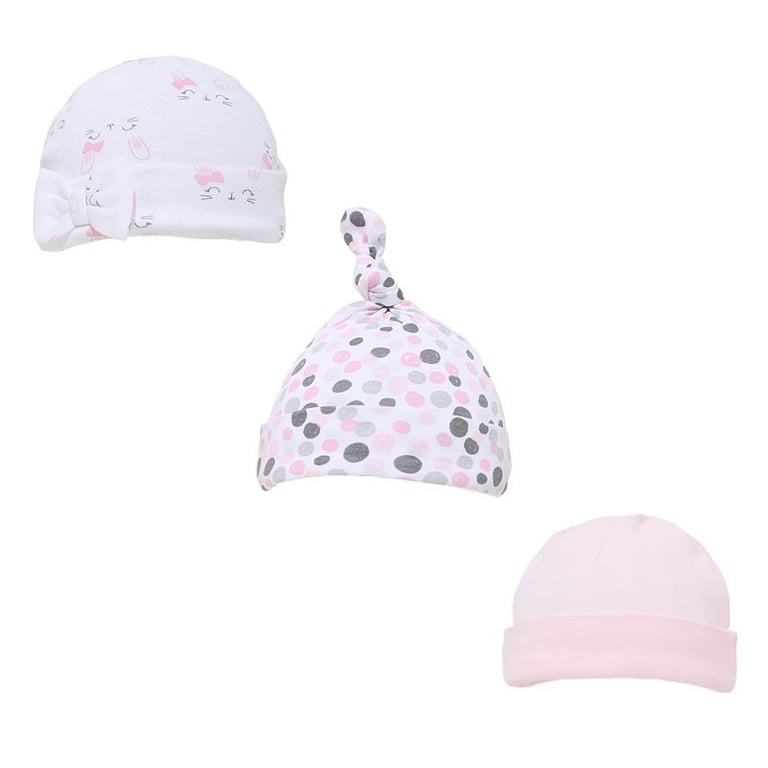 Soft Touch Girls Bunny 3 Pack Hats - Cute Kids Winter Headwear