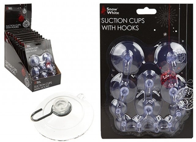12Pc Multi-Functional Suction Hooks - Bathroom Organizer & Closet Wall Hanging Organizers