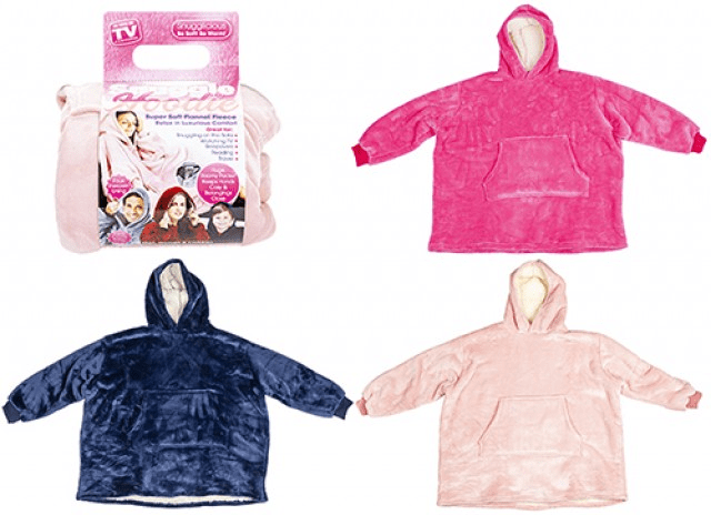 Large Super Soft Snuggle Hoodie - Cozy Assorted Colours Hoodies for Warmth & Comfort