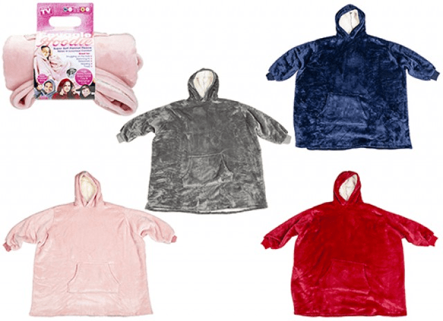 XLarge Super Soft Snuggle Hoodie - Full Card Wrap Design for Ultimate Warmth and Comfort