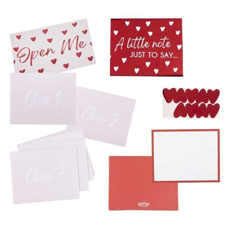 Hearts Treasure Hunt Game - Fun Home Party Games & Team Building Activities