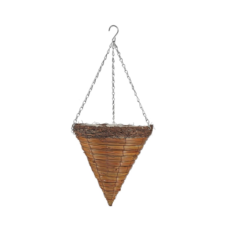 Round Cone Buckden Hanging Basket 12 inch Garden Ornament Plant Holder