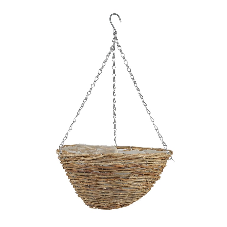 Round Malham Hanging Basket - 14 inch Garden Decoration and Outdoor Plant Holder