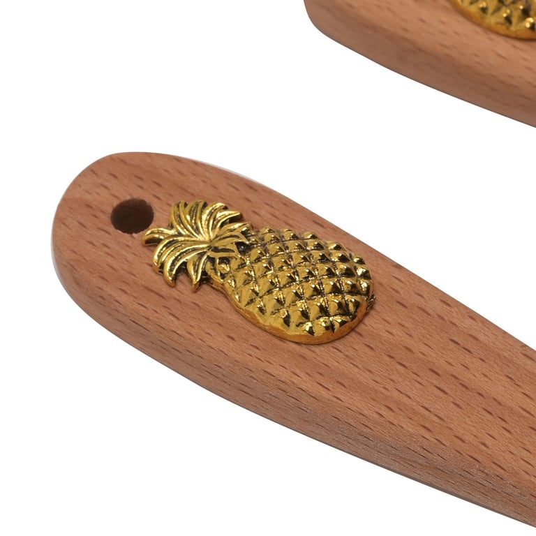 Hestia Set of 4 Measuring Spoons - Pineapple Themed Kitchen Essentials for Cooking and Baking